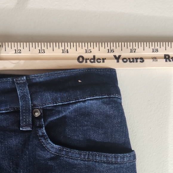 Gloria Vanderbilt Jeans Amanda 12 LONG Dark Wadh Blue High Rise - Picture 6 of 10